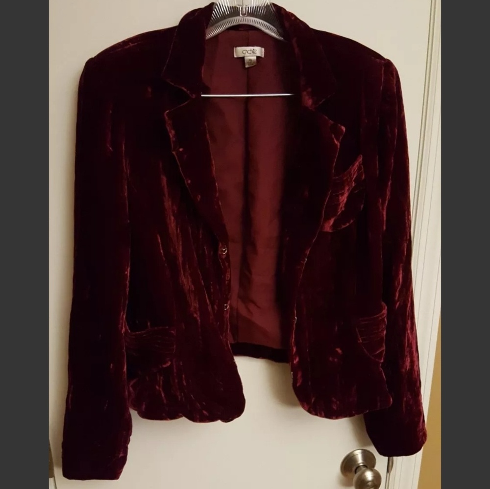CACHE RED VELVET JACKET